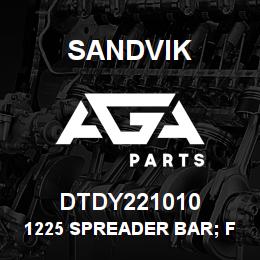 DTDY221010 Sandvik 1225 SPREADER BAR; FEMALE END | AGA Parts