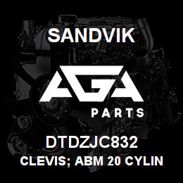 DTDZJC832 Sandvik CLEVIS; ABM 20 CYLINDERS | AGA Parts