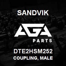 DTE2HSM252 Sandvik COUPLING, MALE | AGA Parts