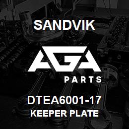 DTEA6001-17 Sandvik KEEPER PLATE | AGA Parts