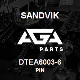 DTEA6003-6 Sandvik PIN | AGA Parts