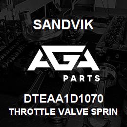 DTEAA1D1070 Sandvik THROTTLE VALVE SPRING | AGA Parts