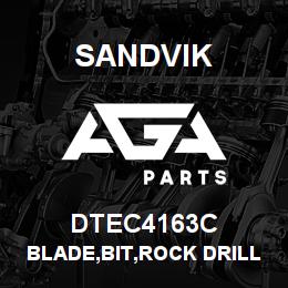 DTEC4163C Sandvik BLADE,BIT,ROCK DRILL 43/4" CARBIDE | AGA Parts