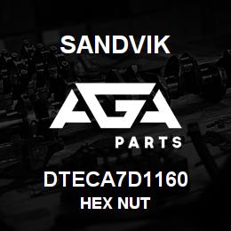 DTECA7D1160 Sandvik HEX NUT | AGA Parts