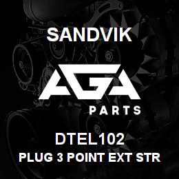 DTEL102 Sandvik PLUG 3 POINT EXT STRONG | AGA Parts