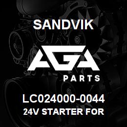 LC024000-0044 Sandvik 24V STARTER FOR | AGA Parts