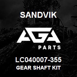 LC040007-355 Sandvik GEAR SHAFT KIT | AGA Parts