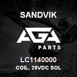 LC1140000 Sandvik COIL, 28VDC SOL | AGA Parts