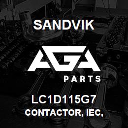 LC1D115G7 Sandvik CONTACTOR, IEC, | AGA Parts