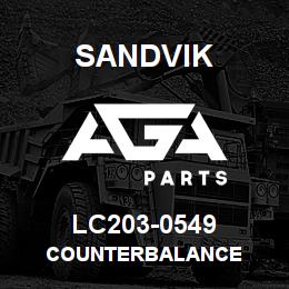 LC203-0549 Sandvik COUNTERBALANCE | AGA Parts