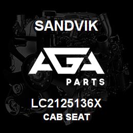 LC2125136X Sandvik CAB SEAT | AGA Parts