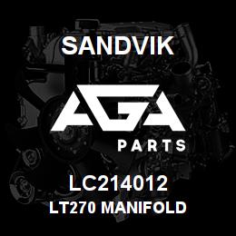 LC214012 Sandvik LT270 MANIFOLD | AGA Parts