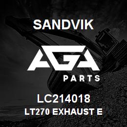 LC214018 Sandvik LT270 EXHAUST E | AGA Parts