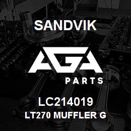LC214019 Sandvik LT270 MUFFLER G | AGA Parts