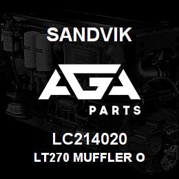 LC214020 Sandvik LT270 MUFFLER O | AGA Parts