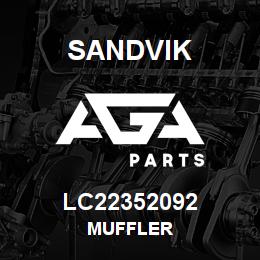 LC22352092 Sandvik MUFFLER | AGA Parts