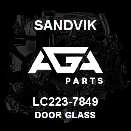 LC223-7849 Sandvik DOOR GLASS | AGA Parts