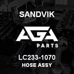 LC233-1070 Sandvik HOSE ASSY | AGA Parts