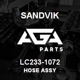LC233-1072 Sandvik HOSE ASSY | AGA Parts