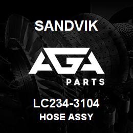 LC234-3104 Sandvik HOSE ASSY | AGA Parts