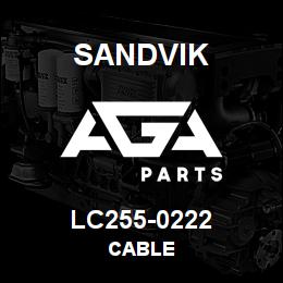 LC255-0222 Sandvik CABLE | AGA Parts