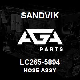 LC265-5894 Sandvik HOSE ASSY | AGA Parts