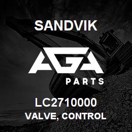 LC2710000 Sandvik VALVE, CONTROL | AGA Parts