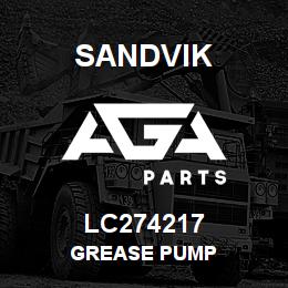 LC274217 Sandvik GREASE PUMP | AGA Parts