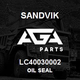 LC40030002 Sandvik OIL SEAL | AGA Parts