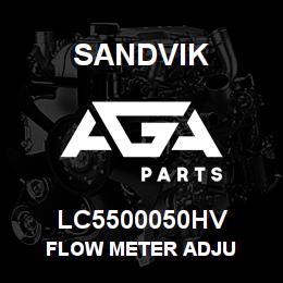 LC5500050HV Sandvik FLOW METER ADJU | AGA Parts