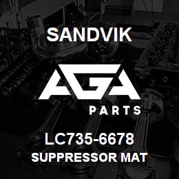 LC735-6678 Sandvik SUPPRESSOR MAT | AGA Parts