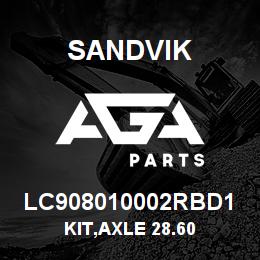 LC908010002RBD1 Sandvik KIT,AXLE 28.60 | AGA Parts