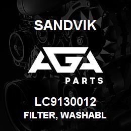 LC9130012 Sandvik FILTER, WASHABL | AGA Parts