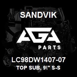 LC98DW1407-07 Sandvik TOP SUB, 9" S-S | AGA Parts