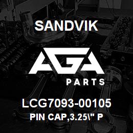 LCG7093-00105 Sandvik PIN CAP,3.25" P | AGA Parts