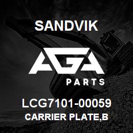 LCG7101-00059 Sandvik CARRIER PLATE,B | AGA Parts