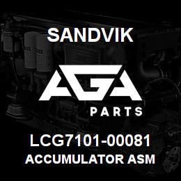 LCG7101-00081 Sandvik ACCUMULATOR ASM | AGA Parts