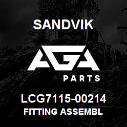 LCG7115-00214 Sandvik FITTING ASSEMBL | AGA Parts