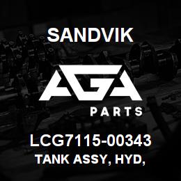 LCG7115-00343 Sandvik TANK ASSY, HYD, | AGA Parts