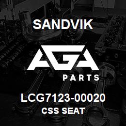 LCG7123-00020 Sandvik CSS SEAT | AGA Parts