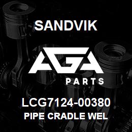 LCG7124-00380 Sandvik PIPE CRADLE WEL | AGA Parts