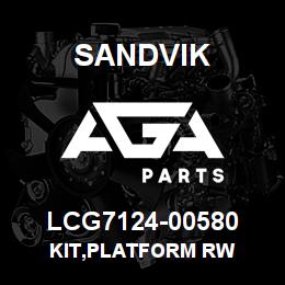 LCG7124-00580 Sandvik KIT,PLATFORM RW | AGA Parts