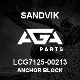 LCG7125-00213 Sandvik ANCHOR BLOCK | AGA Parts