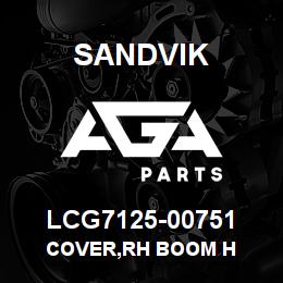 LCG7125-00751 Sandvik COVER,RH BOOM H | AGA Parts