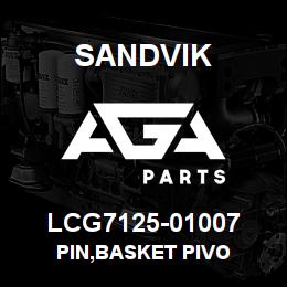 LCG7125-01007 Sandvik PIN,BASKET PIVO | AGA Parts