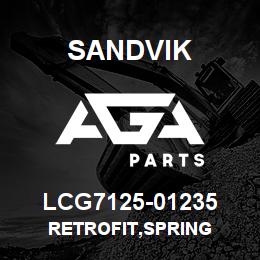 LCG7125-01235 Sandvik RETROFIT,SPRING | AGA Parts