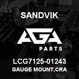 LCG7125-01243 Sandvik GAUGE MOUNT,CRA | AGA Parts
