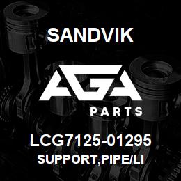 LCG7125-01295 Sandvik SUPPORT,PIPE/LI | AGA Parts