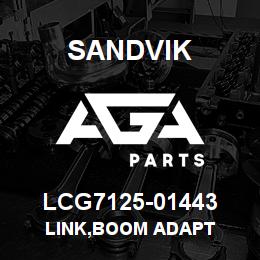 LCG7125-01443 Sandvik LINK,BOOM ADAPT | AGA Parts