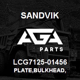 LCG7125-01456 Sandvik PLATE,BULKHEAD, | AGA Parts
